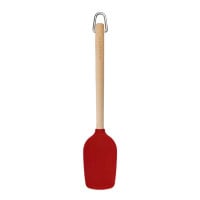 Cuchara Espatula de Madera de Abedul con Punta de Silicon Rojo KITCHEN AID KQR730OHERE