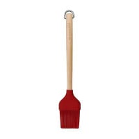 Brocha Pastelera de Madera de Abedul con Cabezal de Silicon Rojo 22 Centimetros KITCHEN AID KQR733OHERE