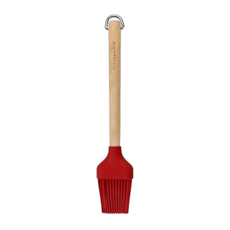 Brocha para Adobo de Madera de Abedul con Cabezal de Silicon Rojo 30 Centimetros KITCHEN AID KQR753OHERE
