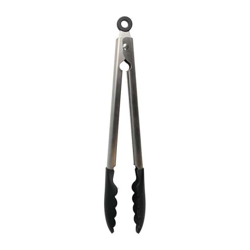 Pinza de Acero Inoxidable con Punta de Silicon Negro KITCHEN AID KQG094OHOBE