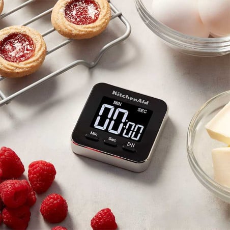Timer Digital Mini Negro de 100 Minutos KITCHEN AID KQ900G