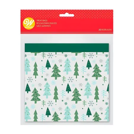 Bolsa para Golosinas de Arbol  Navideno, Paquete de 20 Unidades WILTON 191011189