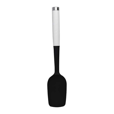 Espatula Cuchara Clasica de Silicon con Puno Blanco 30 Centimetros KITCHEN AID KCG030OHWHE