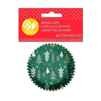 Capsulas para Cupcakes Estandar de Arbol Navideno, Paquete de 24 Unidades WILTON 191011212