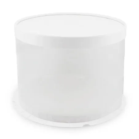 Caja Porta Queque Redonda Blanca de 30 x 30 x 16 Centimetros MASTER CHEF 0761093