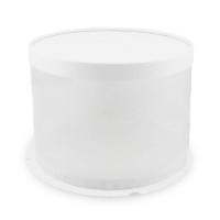 Caja Porta Queque Redonda Blanca de 22 x 22 x 16 Centimetros MASTER CHEF 0761091
