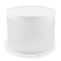 Caja Porta Queque Redonda Blanca de 35 x 35 x 16 Centimetros MASTER CHEF 0761094