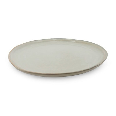 Plato Redondo de Ceramica 26.5 Centimetros Beige BELLARTE LDX-P00340