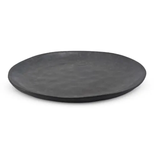 Plato Redondo de Ceramica 20 Centimetros Negro BELLARTE LDX-P00255