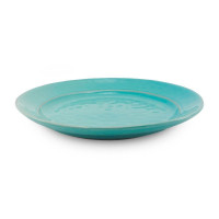 Plato Redondo de Ceramica 27.7 Centimetros Turquesa BELLARTE LDX-P00591