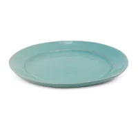 Plato Redondo de Ceramica 22.5 Centimetros Turquesa BELLARTE LDX-P00592