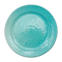 Plato Redondo de Ceramica 22.5 Centimetros Turquesa BELLARTE LDX-P00592 2
