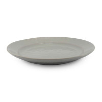 Plato Redondo de Ceramica de 27.7 Centimetros Gris BELLARTE LDX-P00587