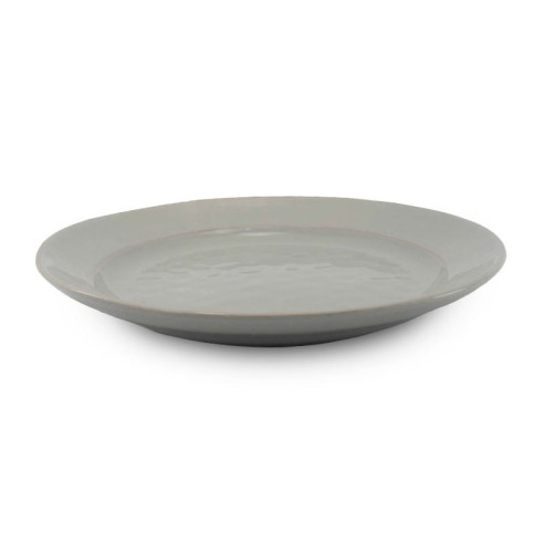 Plato Redondo de Ceramica de 27.7 Centimetros Gris BELLARTE LDX-P00587