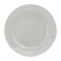 Plato Redondo de Ceramica 22.5 Centimetros Gris Claro BELLARTE LDX-P00588 2