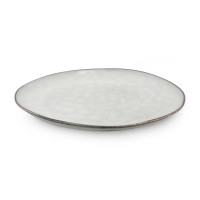 Plato Redondo de Ceramica 27.8 Centimetros Beige BELLARTE LDX-P00192