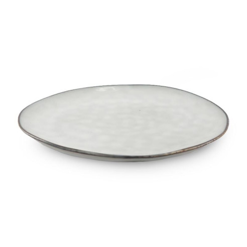 Plato Redondo de Ceramica 27.8 Centimetros Beige BELLARTE LDX-P00192