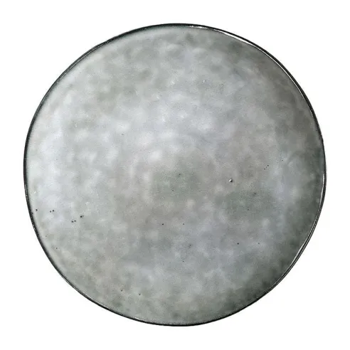 Plato Redondo de Ceramica 27.5 Centimetros Gris BELLARTE LDX-P00555