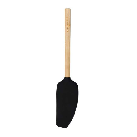 Espatula Mezcladora de Bambu con Punta de Silicon Negro KITCHEN AID KQG637OHOBE