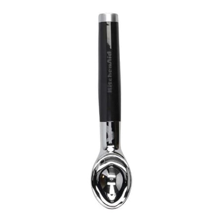 Cuchara Clasica para Helado de Acero Inoxidable con Puno Negro KITCHEN AID KCG117OHOBE