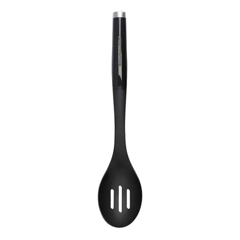 Cuchara Clasica Ranurada de Nylon Negra KITCHEN AID KCG004OHOBE