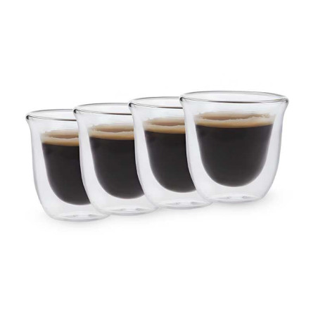 Tazas para Espresso de Doble Pared Jack de 60 Mililitros, Set de 4 Unidades LA CAFETIERE LCDWJESPRES4PC