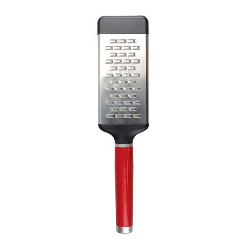 Rallador Mediano de Acero Inoxidable con Puno Rojo KITCHEN AID KAG320OHERE