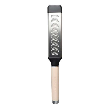 Rallador Fino de Acero Inoxidable con Puno Crema KITCHEN AID KAG321OHACE