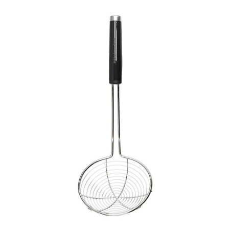 Colador Clasico de  Alambre de Acero Inoxidable con Puno Negro 39 Centimetros KITCHEN AID KCG010OHOBE