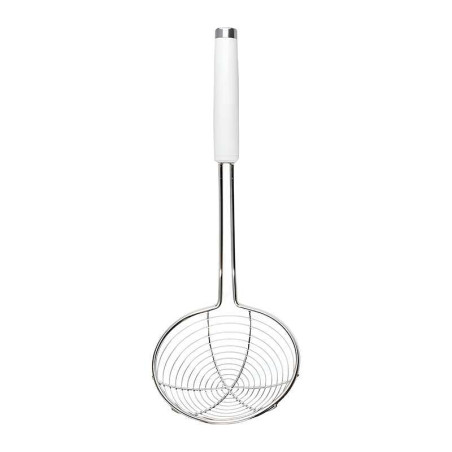 Colador Clasico de Alambre de Acero Inoxidable con Puno Blanco 39 Centimetros KITCHEN AID KCG010OHWHE