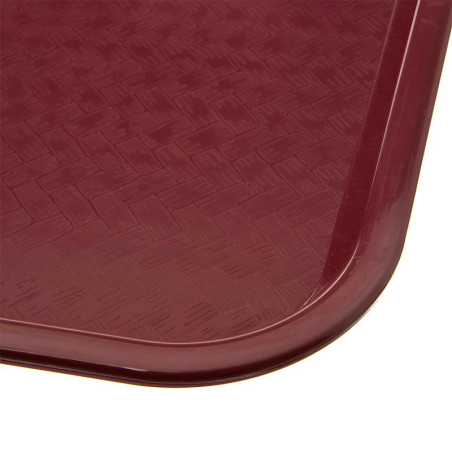 Azafate de Polipropileno de 12 x 16 Pulgadas de Color Burgundy CARLISLE CT121661