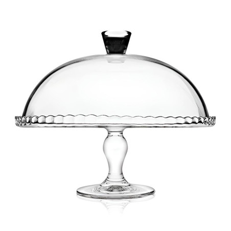 Pedestal con Tapa Domo Patisserie de 10.25 Pulgadas PASABAHCE 95200