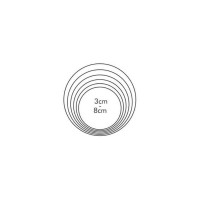 Cortador para Galletas Redondo de Acero Inoxidable, Set de 6 Unidades TESCOMA 631360 2