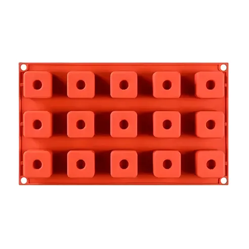 Molde de Silicon Rectangulo Hueco 15 Cavidades MASTER CHEF JSC2544