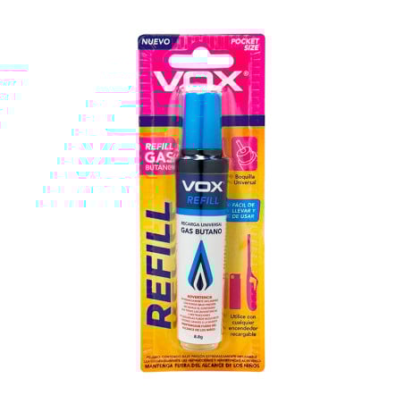Gas Refill Vox para Bolsillo SIN ASIGNAR 27830