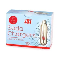 Cilindro Cargador de Gas CO2 para Botellas de Sodamaker, Paquete de 10 Unidades ISI 0004