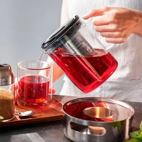Tetera T-PREP 800 ml - Con Filtro Brew-Stop y Vidrio Termico GEFU 12902