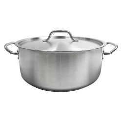 Olla Salsera de Acero Inoxidable con Tapa de 15 Cuartos THUNDER SLSBP4015