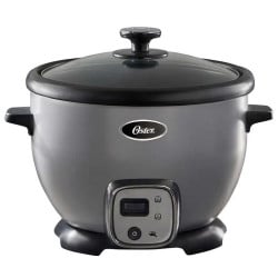 Olla Arrocera 12 Tazas de 900 Watts Plateada OSTER CKSTRC7030S