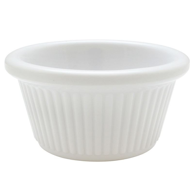 Ramekin Ranurado de 2 Onzas, Color Blanco THUNDER ML509W1