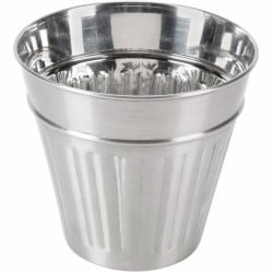 Basurero Mini de Acero Inoxidable de 12 X 11.5 Centimetros KING METAL MTC12
