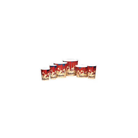 Recipiente Red para Palomitas de Maiz de  32 Onzas, Paquete con 25 Unidades gold medal 1196rb/hj