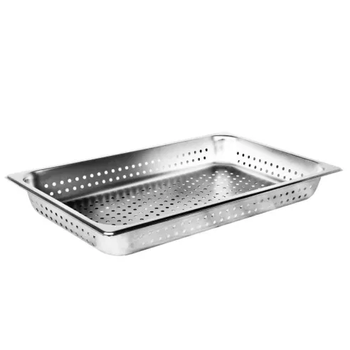 Bandeja de Acero Inoxidable Perforada Full de 2.5 Pulgadas THUNDER STPA3002PF