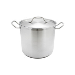 Olla Stock Acero Inoxidable con Tapa 24 Qts THUNDER SLSPS4024
