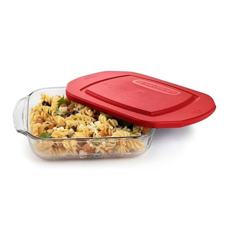 Refractario Cuadrado con Tapa de 1.7 Litros CRISA B300/1715341