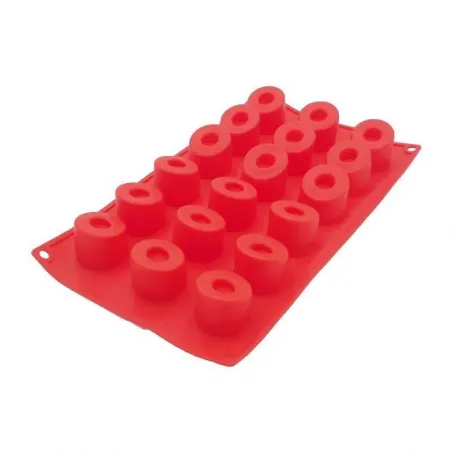 Molde de Silicon de 18 Cilindros Inclinados MASTER CHEF B01-RMSM-013