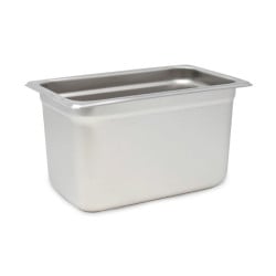 Bandeja de Acero Inoxidable de 1/3 x 6 Pulgadas MASTER CHEF T6