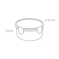 Contenedor Redondo de Polipropileno de 0.8 Litros TESCOMA 892112 2