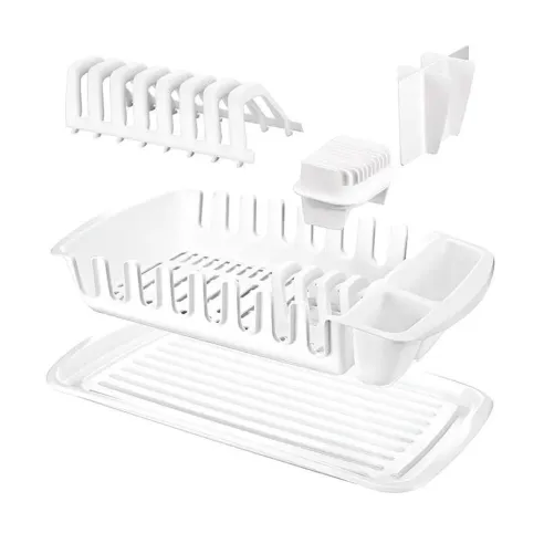 Escurridor Blanco para Platos con Bandeja Recogedora TESCOMA 900644