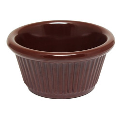 Ramekin Ranurado de 3 Onzas, Color Cafe  THUNDER ML531C1